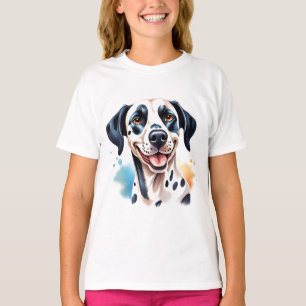 Glücklicher Dalmatiner-Hund Haustier T-Shirt
