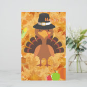 glücklicher Danksager Briefpapier (Stehend Vorderseite)