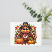 glücklicher Danksager Feiertagspostkarte (Stehend Vorderseite)