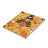 glücklicher Danksager Fliese (Seite)