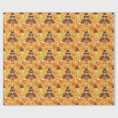 glücklicher Danksager Geschenkpapier (Flach)