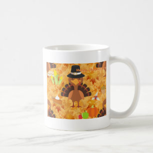 glücklicher Danksager Kaffeetasse