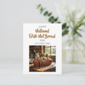 Glücklicher Datum Nussbrot-Tag | 22. Dezember Postkarte (Stehend Vorderseite)