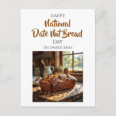 Glücklicher Datum Nussbrot-Tag | 22. Dezember Postkarte (Vorderseite)