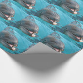 Glücklicher Delphin Geschenkpapier (Ecke)
