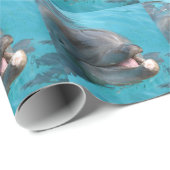 Glücklicher Delphin Geschenkpapier (Rolleneckpunkt)