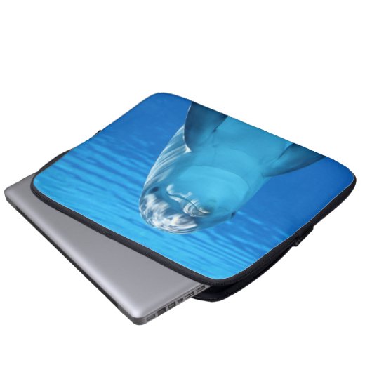 Glücklicher Delphin Laptopschutzhülle (Vorne Knopf)