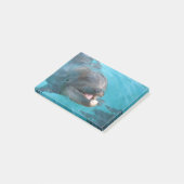 Glücklicher Delphin Post-it Klebezettel (angewinkelt)