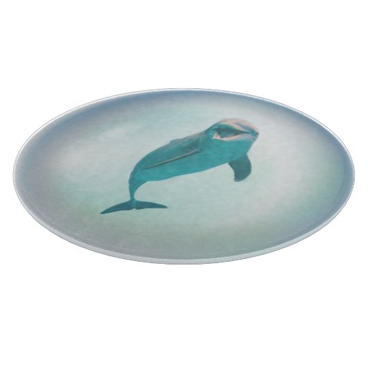 Glücklicher Delphin Schneidebrett (Ecke)