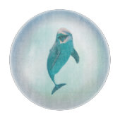 Glücklicher Delphin Schneidebrett (Vorderseite)