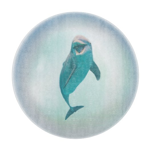 Glücklicher Delphin Schneidebrett (Vorderseite)