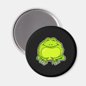 glücklicher dicker Frosch Magnet (Vorderseite/Rückseite)