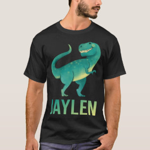 Glücklicher Dinosaurier - Jaylen Name T-Shirt
