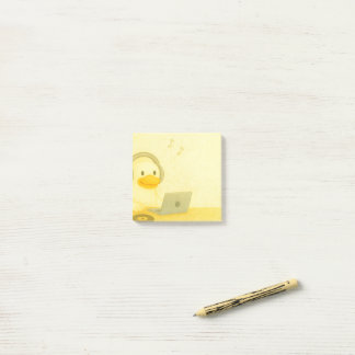 Glücklicher DJ Post-it Klebezettel