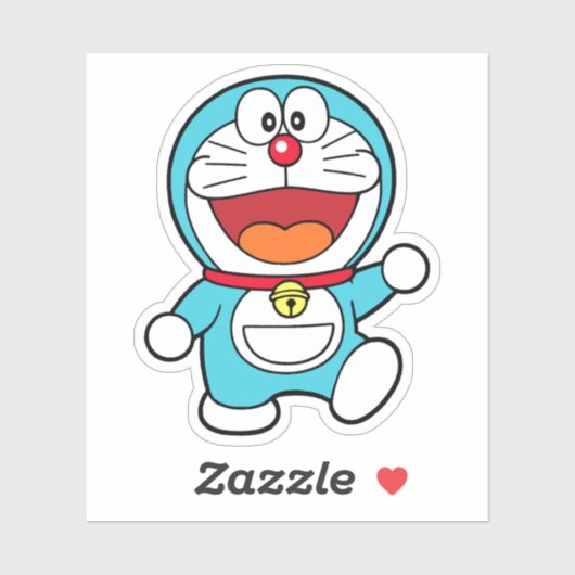 Glücklicher Doraemon Aufkleber (Blatt)