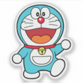 Glücklicher Doraemon Aufkleber (Vorderseite)