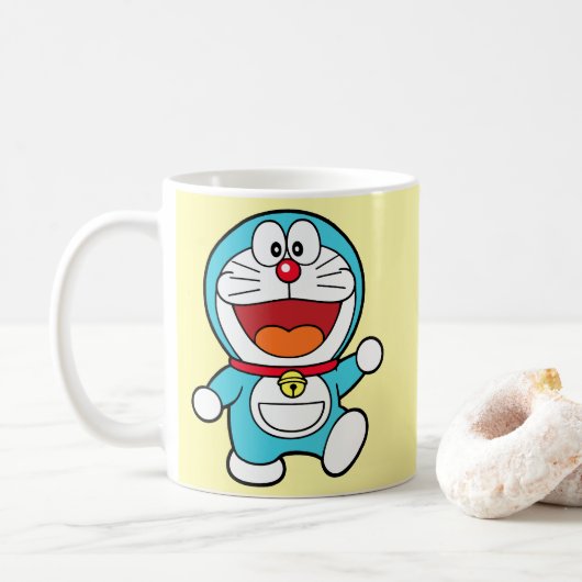 Glücklicher Doraemon Kaffeetasse (Mit Donut)