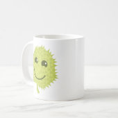 Glücklicher Durian Kaffeetasse (Vorderseite Links)