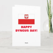 GLÜCKLICHER DYNGUS TAG KARTE (Rückseite)