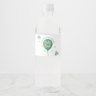 Glücklicher Eine 1. Geburtstag St Patricks Day Kle Wasserflaschenetikett