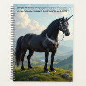 Glücklicher Einhorn-Kalender Planer (Vorderseite)