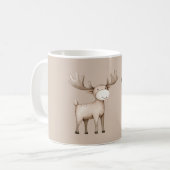 Glücklicher Elch Sonnenseite des Lebens Kaffeetasse (Vorderseite Links)