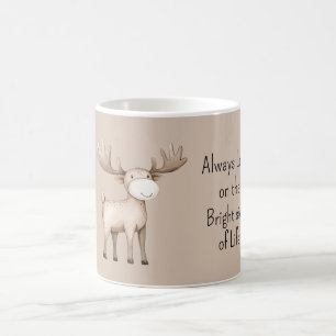 Glücklicher Elch Sonnenseite des Lebens Kaffeetasse