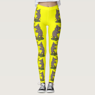 glücklicher Elefant, der mit Seil und Ball spielt Leggings