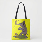 glücklicher Elefant, der mit Seil und Ball spielt Tasche (Vorderseite)