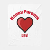 Glücklicher Elterntag! Fleecedecke (Vorderseite)