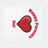 Glücklicher Elterntag! Fleecedecke (Vorderseite (Horizontal))