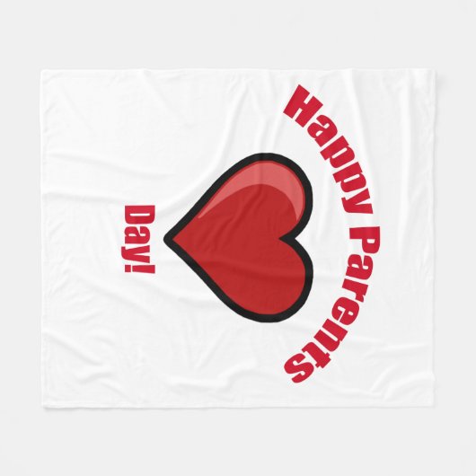 Glücklicher Elterntag! Fleecedecke (Vorderseite (Horizontal))