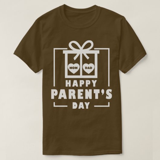 glücklicher Elterntag T-Shirt (Design vorne)