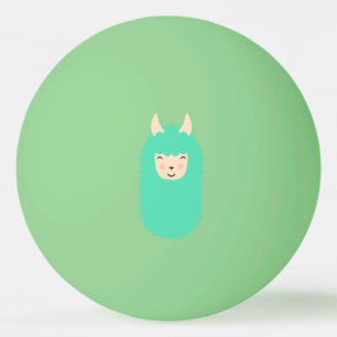 Glücklicher Emoji Lama-Klingeln Pong Ball (Glühe Tischtennisball
