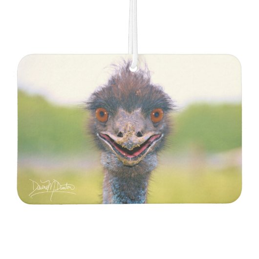 Glücklicher Emu Autolufterfrischer (Vorderseite)