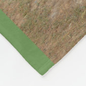 Glücklicher Emu stehend auf einer Beindecke Fleecedecke (Ecke)