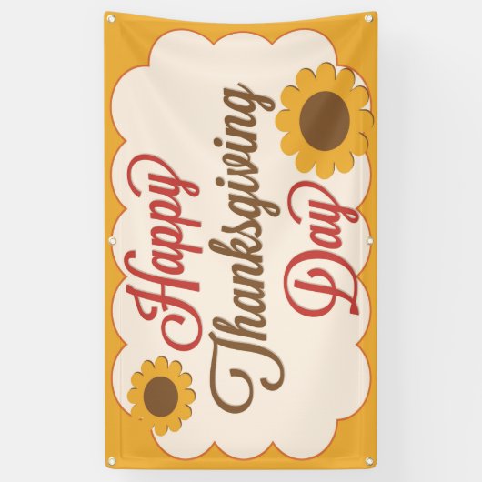 Glücklicher Erntedank Banner (Vertikal)