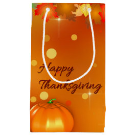 Glücklicher Erntedank-buntes Herbst-Blätter Kleine Geschenktüte