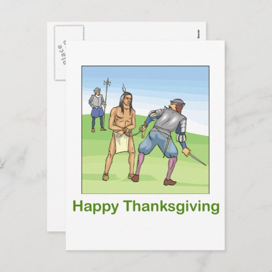 Glücklicher Erntedank Feiertagspostkarte (Vorne/Hinten)