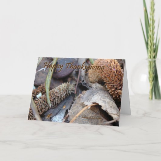 Glücklicher Erntedank - Karte (Vorderseite)