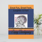 Glücklicher Erntedank lädt ein Einladung (Stehend Vorderseite)