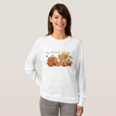 Glücklicher Erntedank T-Shirt (Vorne ganz)