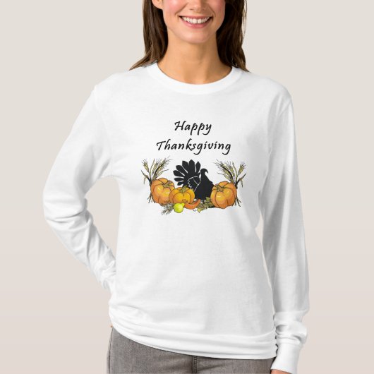 Glücklicher Erntedank-T - Shirt (Vorderseite)