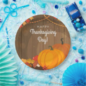 Glücklicher Erntedank-Tag Pappteller (Party)