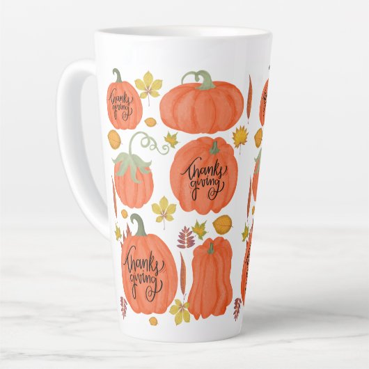 glücklicher Erntedankfall Milchtasse (Linke Ecke)