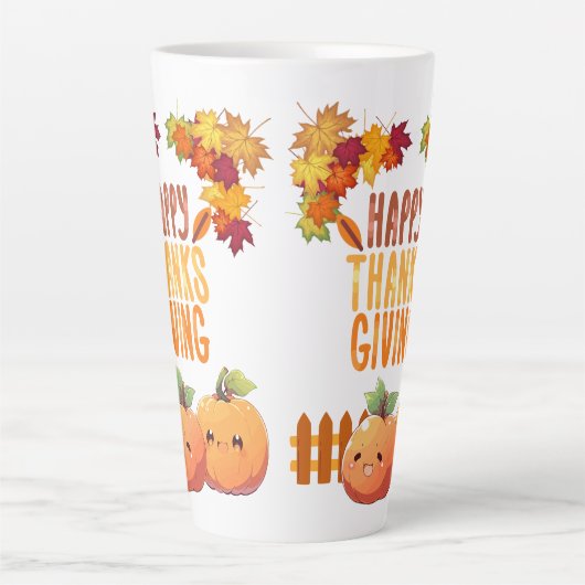 glücklicher Erntedankfall Milchtasse (Vorderseite)