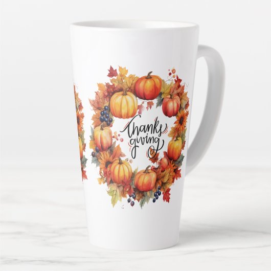 glücklicher Erntedankfall Milchtasse (Rechte Ecke)