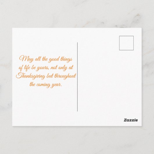 glücklicher Erntedankfest 3 Fotos Collage Chic Postkarte (Rückseite)