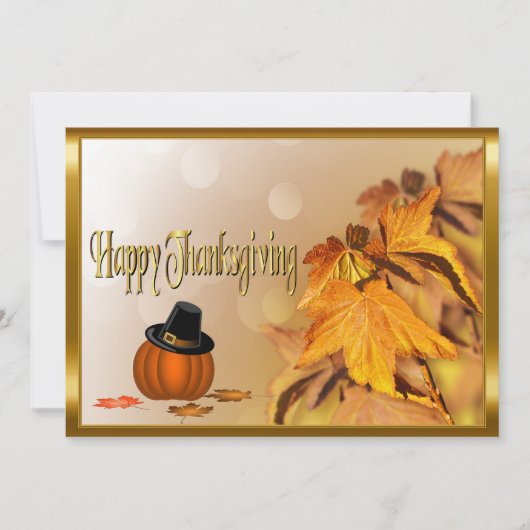 Glücklicher Erntedanktag Einladung (Vorderseite)