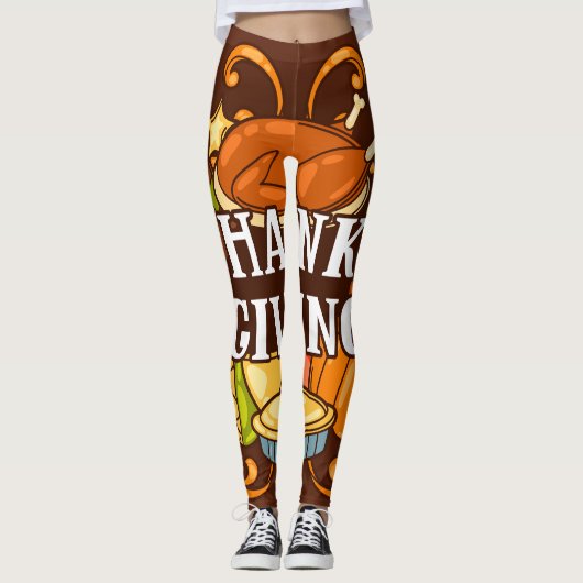 Glücklicher Erntedanktag Leggings (Vorderseite)